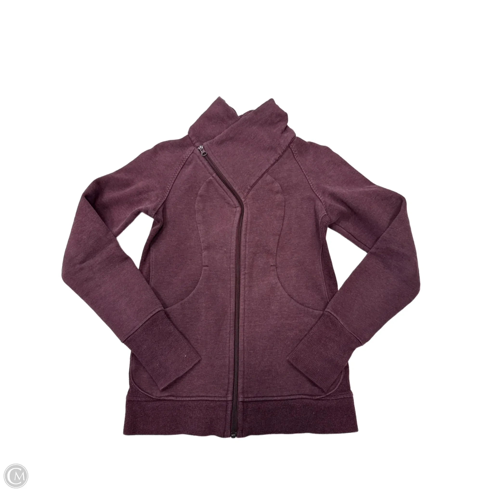 Crisp Air Piece AntiStatic Inner Layer Athletic Jacket By Lululemon In Maroon, Size: S/4