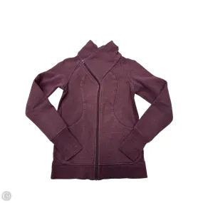 Crisp Air Piece AntiStatic Inner Layer Athletic Jacket By Lululemon In Maroon, Size: S/4