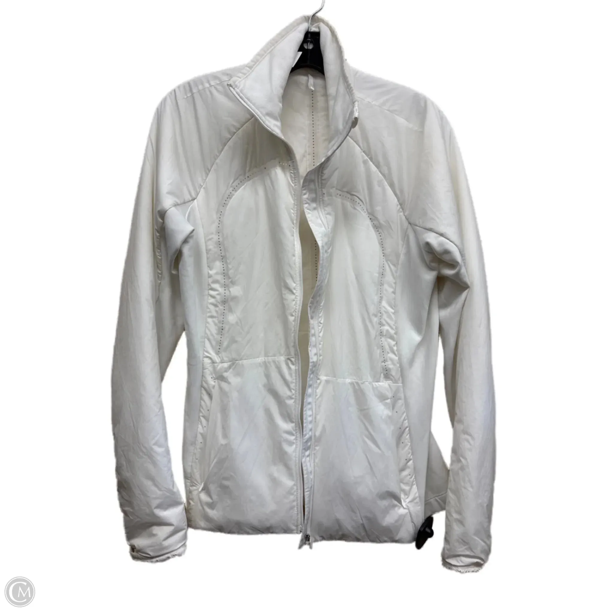 Thermal Reflective Lining Stylish Outer Layer Athletic Jacket By Lululemon In White