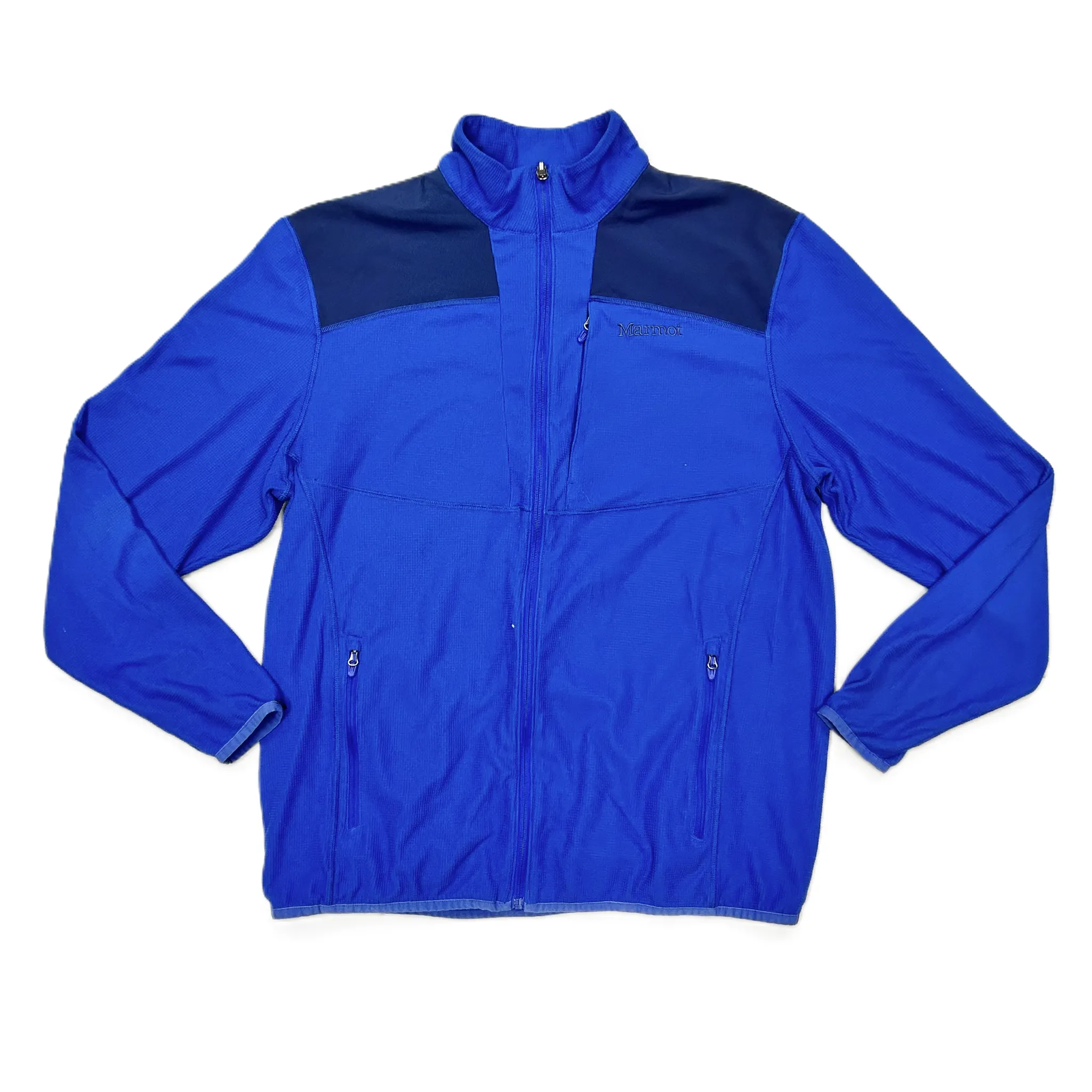 Moisture Managing Liner Relaxed Comfort Athletic Jacket By Marmot In Blue, Size: Xxl