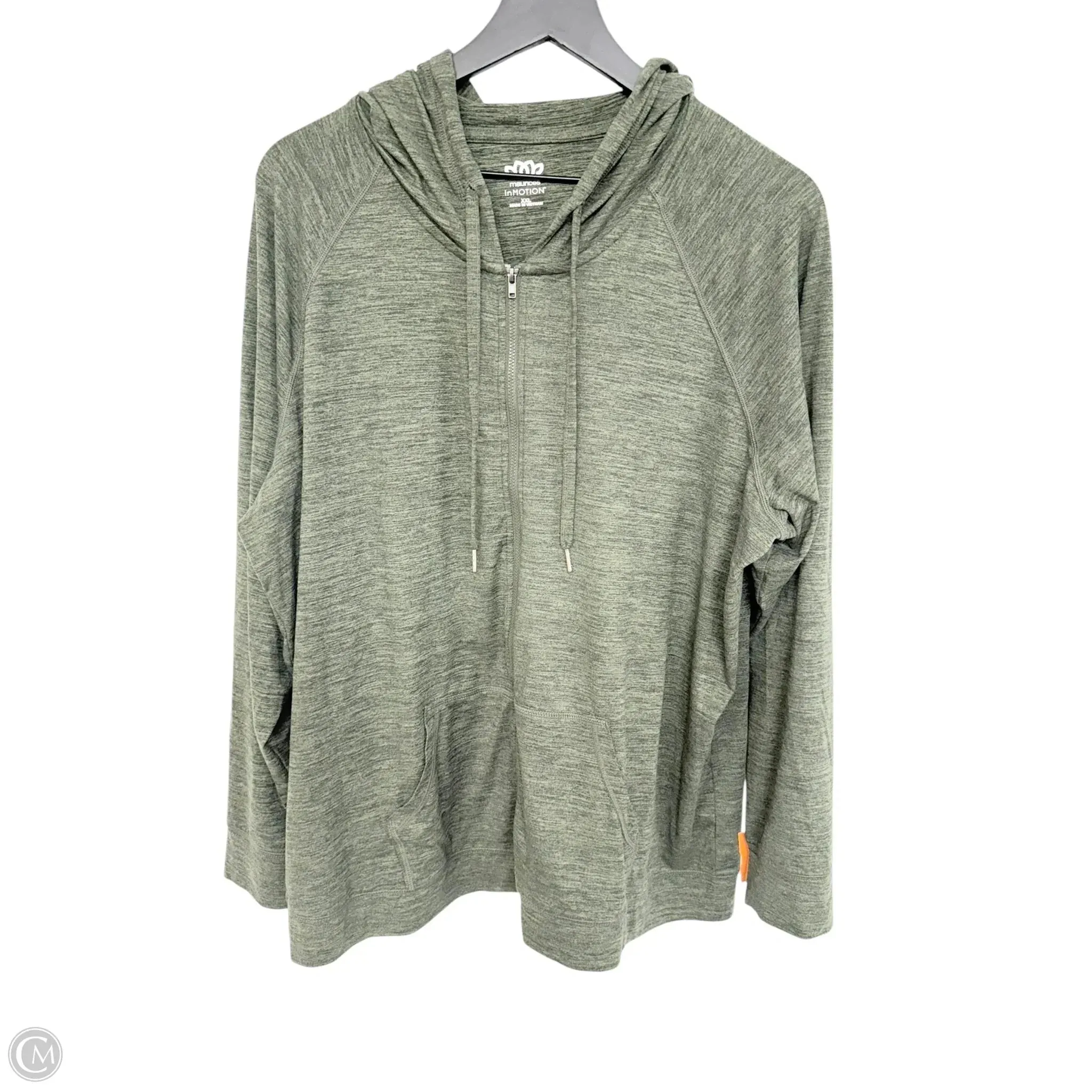 Athletic Jacket By Maurices In Green, Size: Xl Detachable Layer