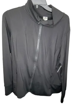 snap closure Bonded Closure Mechanism Athletic Jacket By Members Mark In Black, Size: 1x