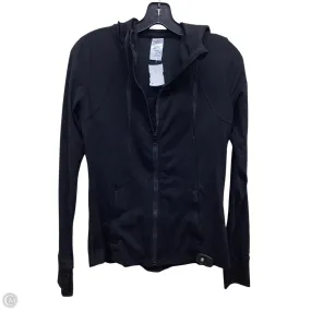 Convertible Collar Eco Friendly Recycled Material Athletic Jacket By Members Mark In Black, Size: M
