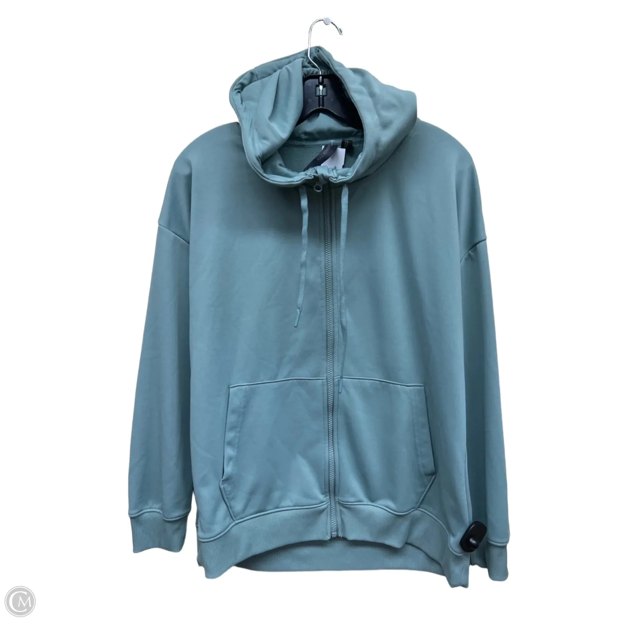 Athletic Jacket By Mondetta In Green, Size: M Relaxed Layers Short Length