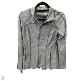 Athletic Jacket By Mondetta In Grey, Size: S Ventilated Panels Foldable Design