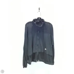 Athletic Jacket By Nike Apparel In Black, Size: 1x Lightweight Feel