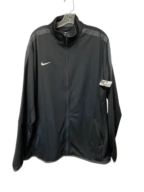 Weekend Outing Wear Soft Touch Lining Athletic Jacket By Nike Apparel In Black, Size: 3x
