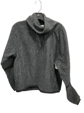 Hooded style Transitional Wear Athletic Jacket By Nike In Black, Size: M