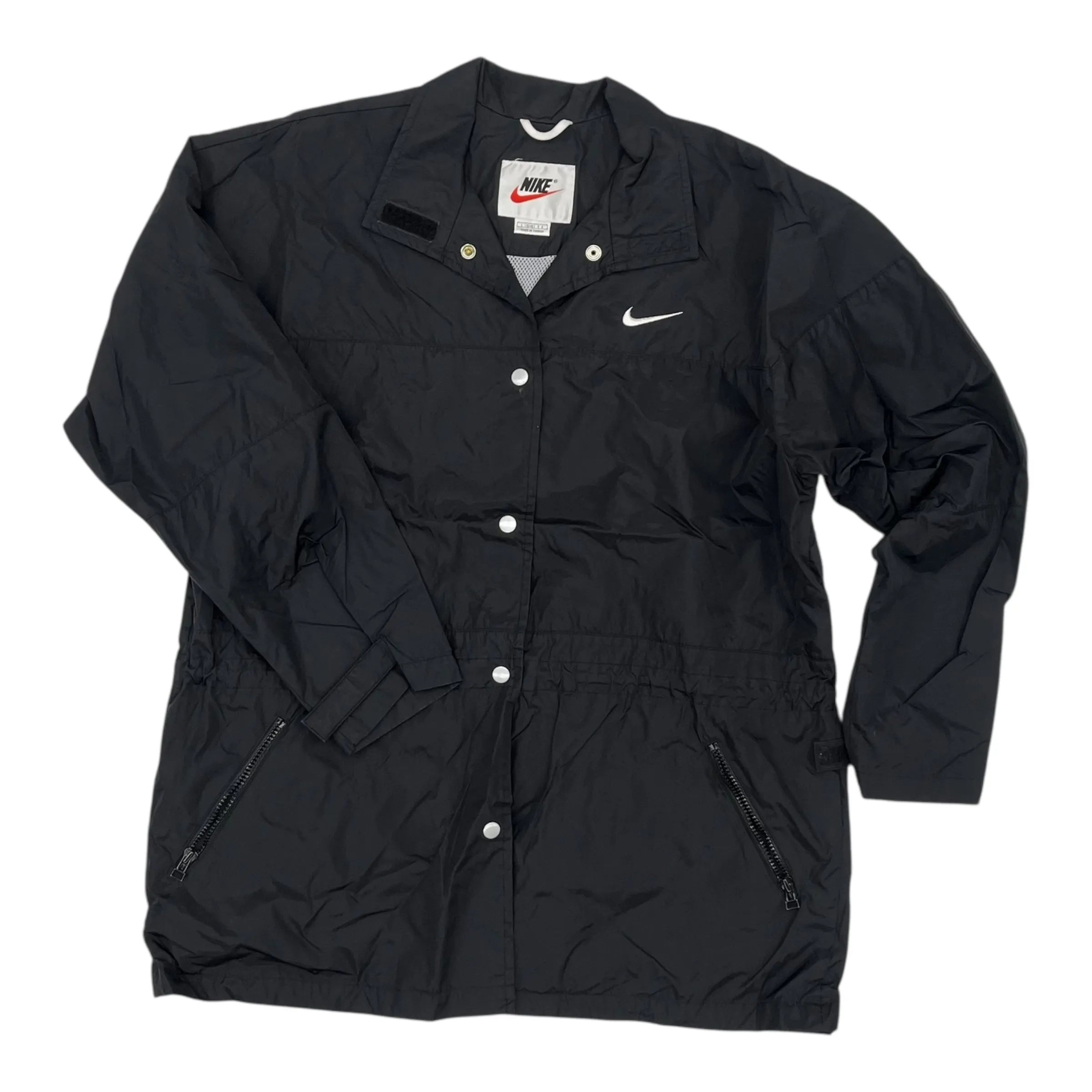Essential City Look Rubberized Edging Athletic Jacket By Nike In Black, Size:L