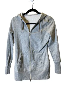 Snap Button Athletic Jacket By Nike In Grey, Size: M