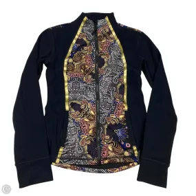 Flexible Insulation Athletic Jacket By Noli In Black & Gold, Size: S