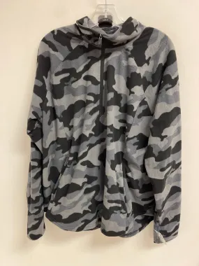 No Collar Reflective Safety Details Athletic Jacket By Old Navy In Camouflage Print, Size: 2x