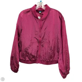 Stylish Basics Athletic Jacket By Old Navy In Purple, Size: M