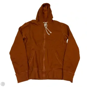 Sleek Layer Look Athletic Jacket By Pact In Orange, Size: M