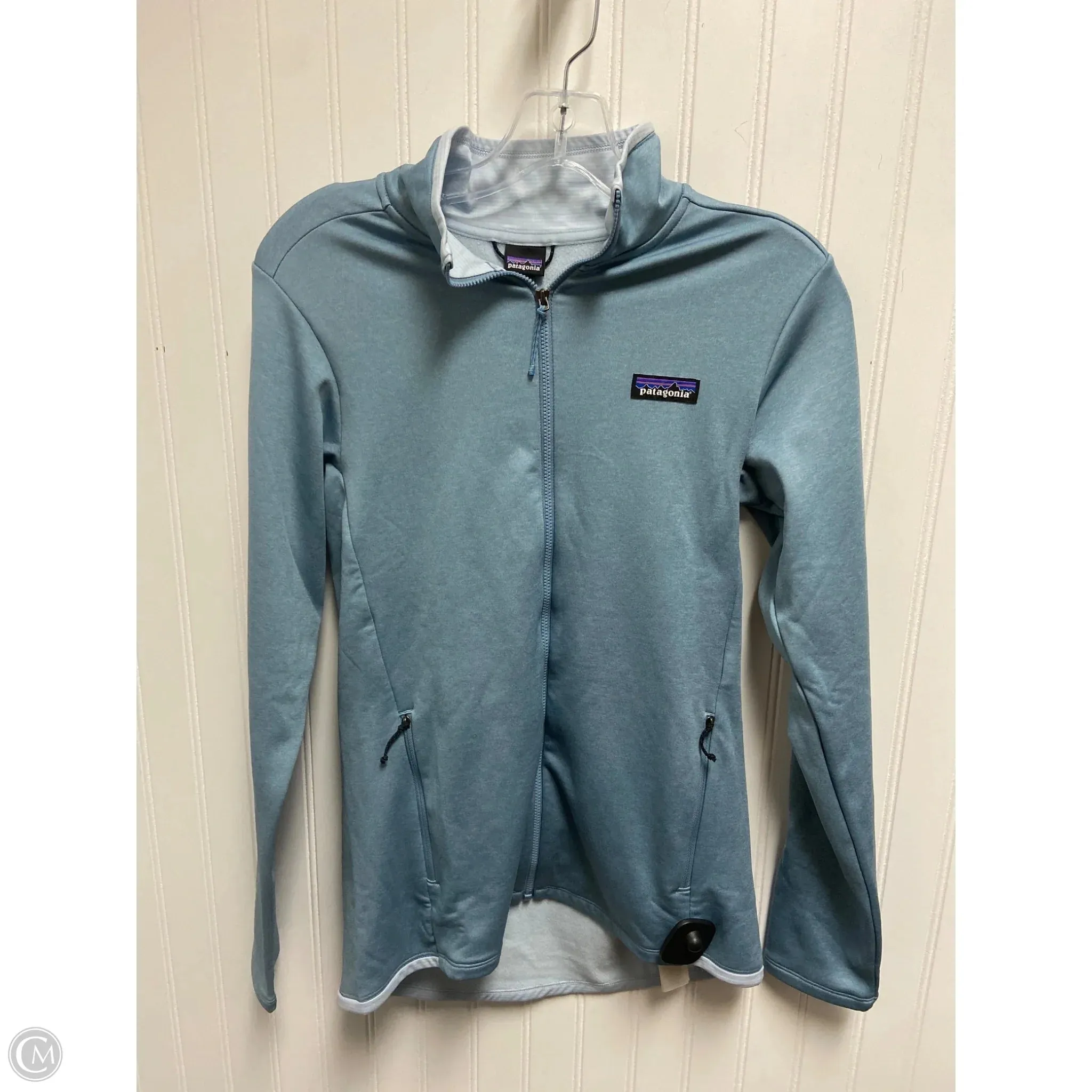 Athletic Jacket By Patagonia In Blue, Size: S Neutral Street Style Quick Access Hidden Pockets