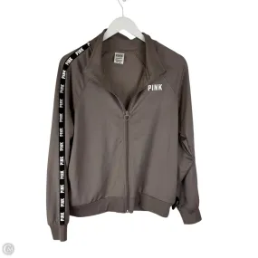Zipper Closure System Athletic Jacket By Pink In Brown, Size: Xs