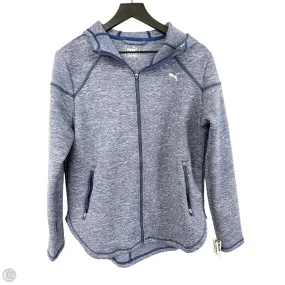 Ergonomic Shoulder Design Athletic Jacket By Puma In Blue, Size: Xl