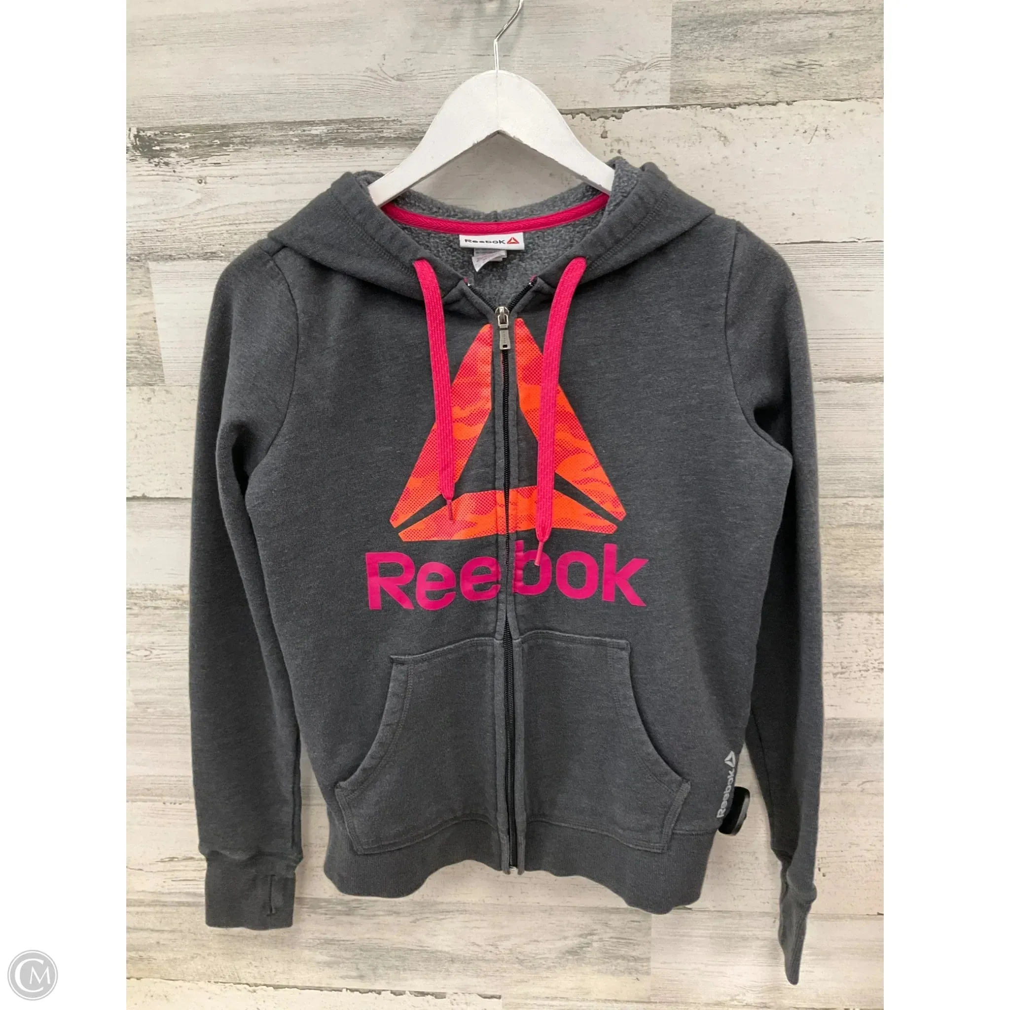 Essential City Look Athletic Jacket By Reebok In Grey, Size: S