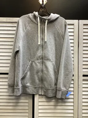 Athletic Jacket By Reebok In Grey, Size: Xl Cold Season Warmth Retention Technology