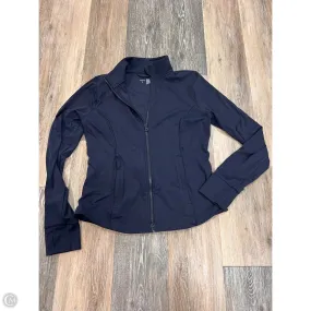 Strong Zip Bonded Hemline Athletic Jacket By Soma In Blue, Size: S