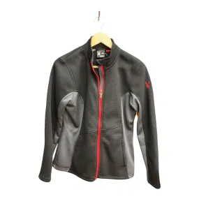 Athletic Jacket By Spyder In Black & Grey, Size: L NoiseFreeMaterial