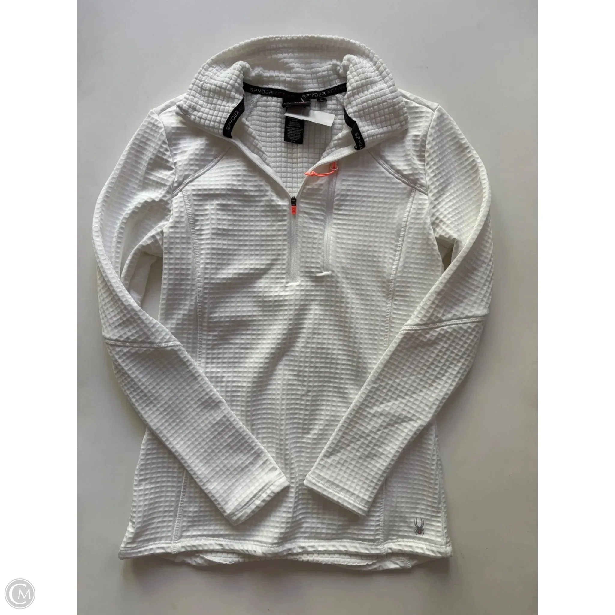 anti slip grip Athletic Jacket By Spyder In White, Size: S