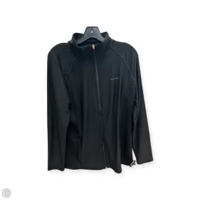 Hypoallergenic Textile NonRestrictiveCut Athletic Jacket By Tahari By Arthur Levine In Black, Size: L