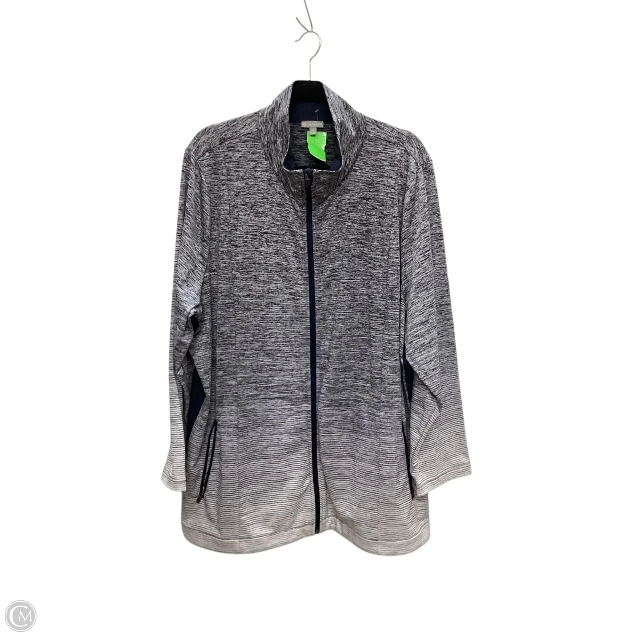 Athletic Jacket By Talbots In Blue, Size: 3x Non Bulky Insulation Tech Odor Control Finish