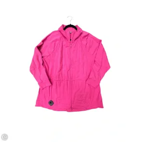Wind Stop Temperature control Athletic Jacket By Talbots In Pink, Size: 2x