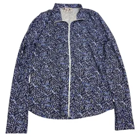 Subtle Color Tone Athletic Jacket By Tommy Bahama In Blue & White, Size: M