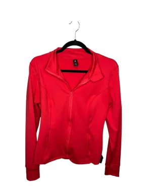 Athletic Jacket By Velocity In Red, Size: L MultiPocketLayout WindproofDesign