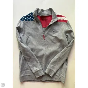 On The Go Layer stand neck Athletic Jacket By Vineyard Vines In Grey, Size: S