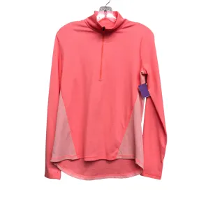 Athletic Jacket By Xersion In Orange, Size:S Ventilated Back Panel Subtle Texture