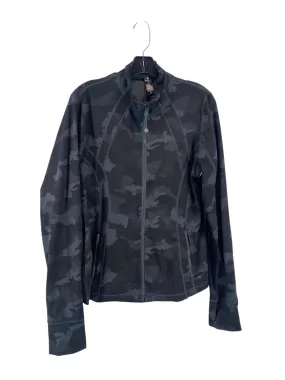 Autumn Vibe AdjustableHood Athletic Jacket By Yogalicious In Black, Size: Xl