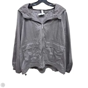 Airtight Fasteners Athletic Jacket By Zella In Grey, Size: Xl