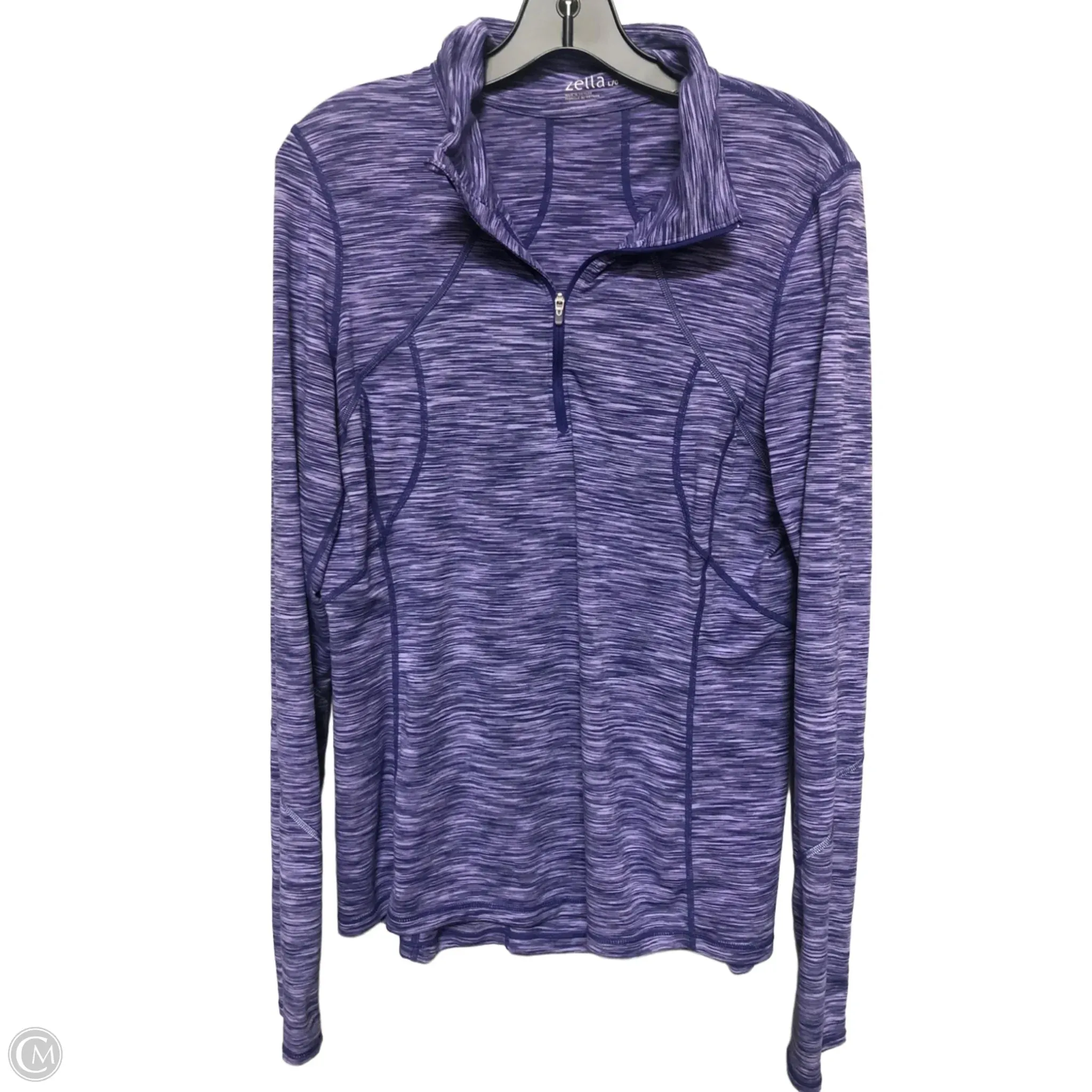 Non Restrictive Silhouette Athletic Jacket By Zella In Purple, Size: L