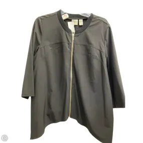 High Visibility Trims All Season Compatibility Athletic Jacket By Zenergy By Chicos In Black, Size: L