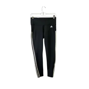 Ventilation System Athletic Leggings By Adidas In Black & White, Size:M