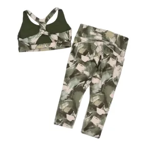 Adaptable Style Athletic Pants 2Pc By Athleta In Green, Size:Xl