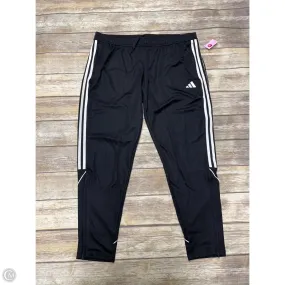 Outdoor Lifestyle Athletic Pants By Adidas In Black, Size: 2x