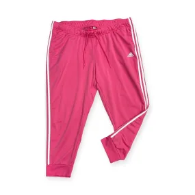 MultiPocketSystem Flattering Shape Athletic Pants By Adidas In Pink, Size: 3x