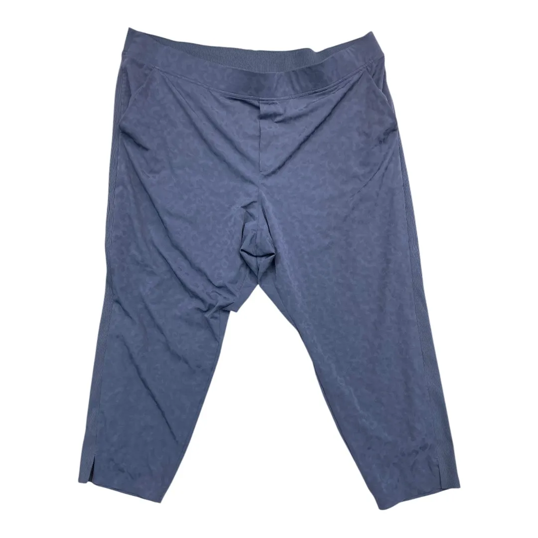 Modern Style Stretch waistband Athletic Pants By Athleta In Blue, Size: 3x