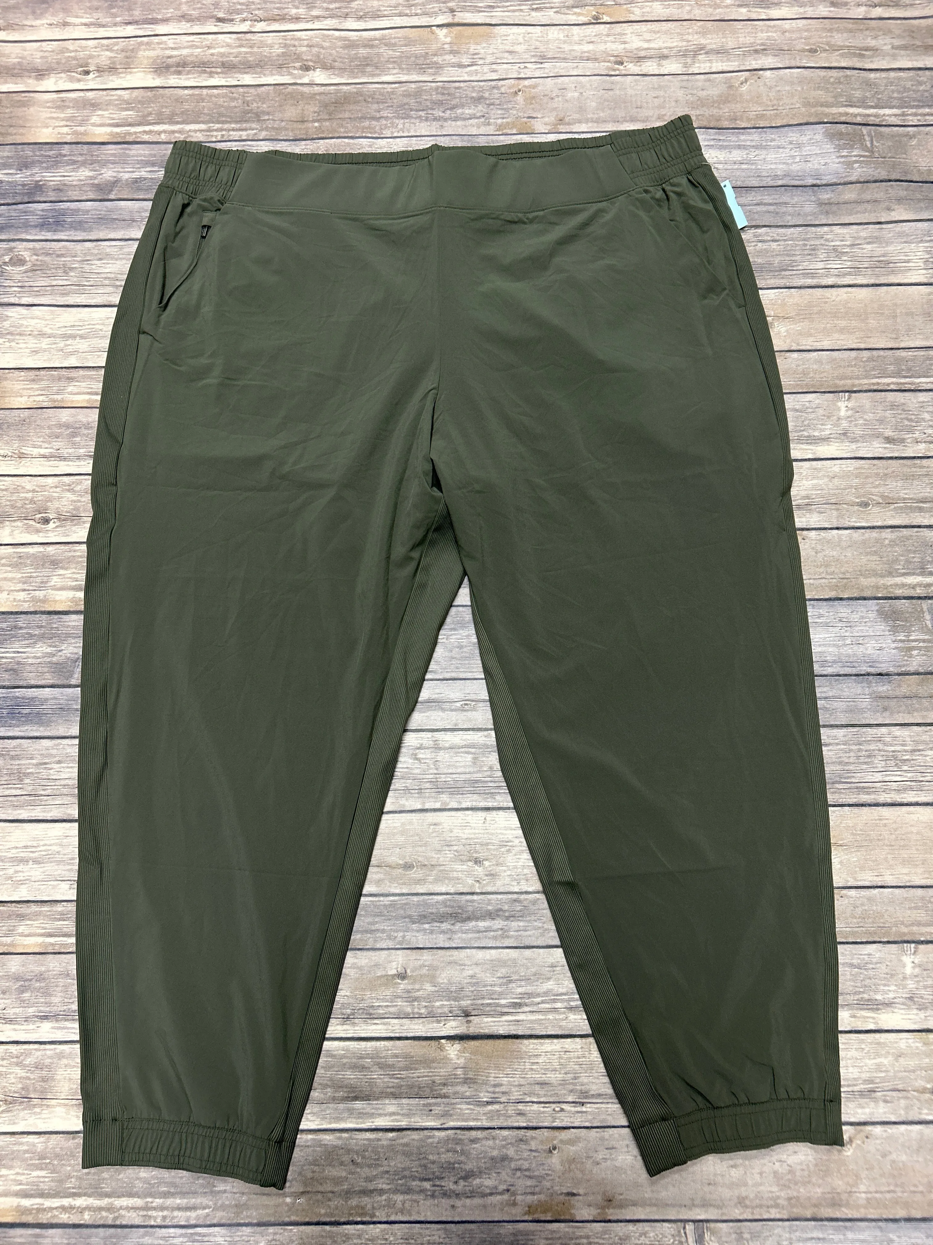 Cozy Touch Athletic Pants By Athleta In Green, Size: 4x