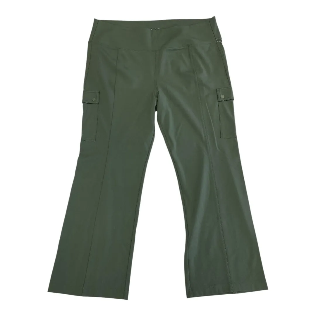 Athletic Pants By Athleta In Green, Size:2X Cozy And Stylish