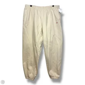 Zip Pocket Athletic Pants By Champion In Ivory, Size: Xl