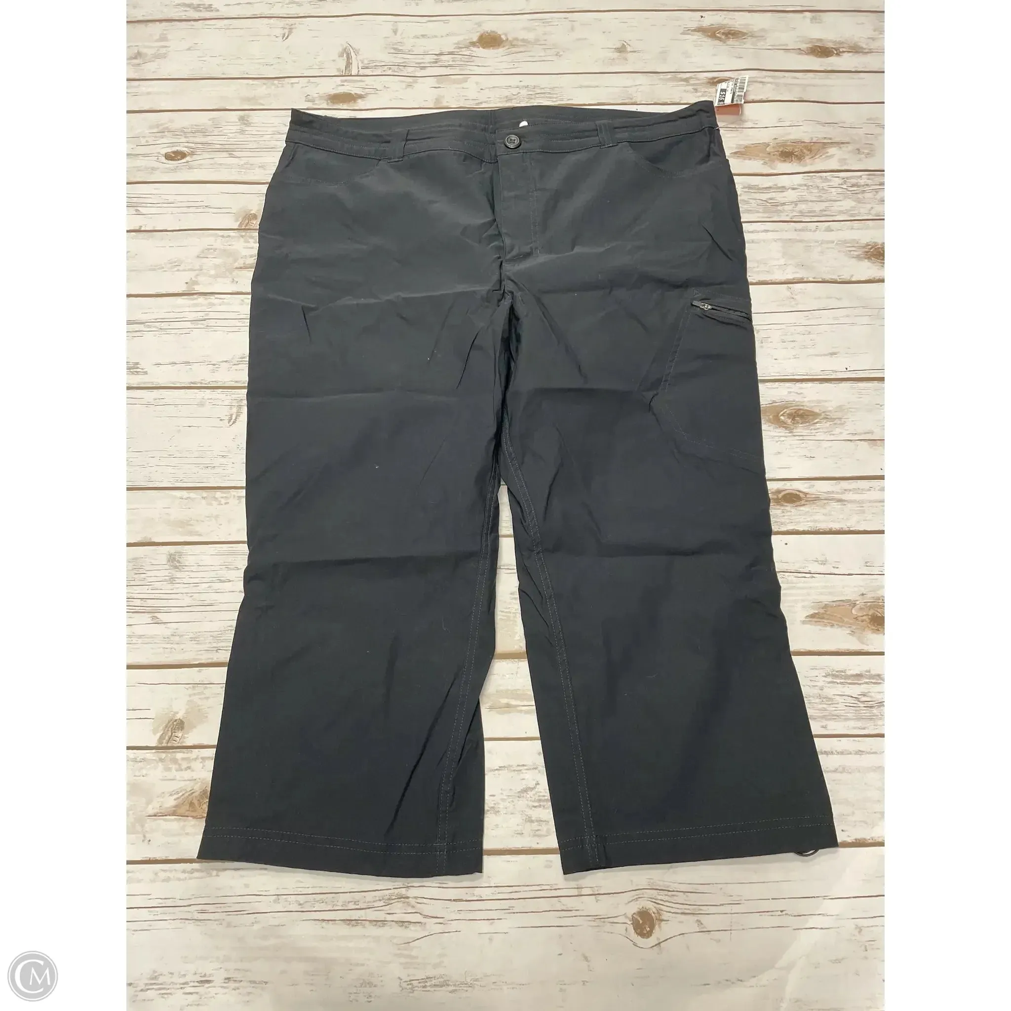 Athletic Pants By Eddie Bauer In Black, Size: 1x SeamlessPockets Workwear