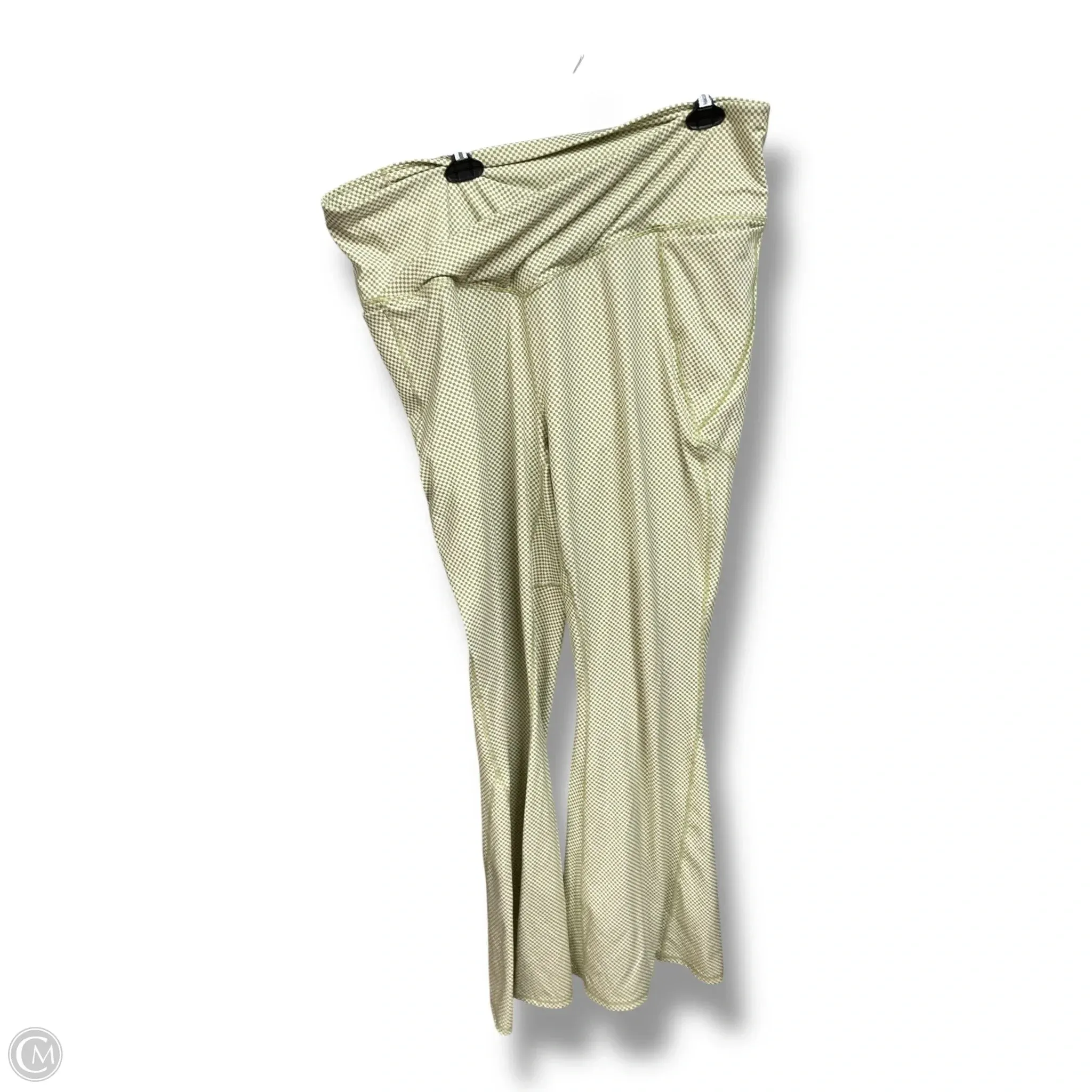 Athletic Pants By Fabletics In Checkered Pattern, Size: 3x Temperature Regulating Fabric Cozy Touch