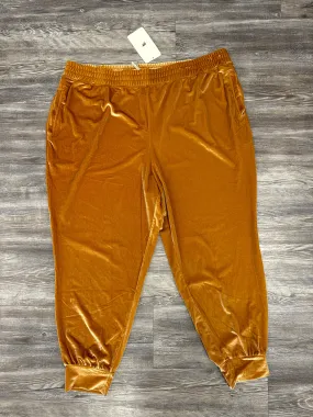 Athletic Pants By Fabletics In Yellow, Size: 2x Active Layers Sleek lines
