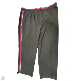 Athletic Pants By Made For Life In Black & Pink, Size: 3x Multi Purpose