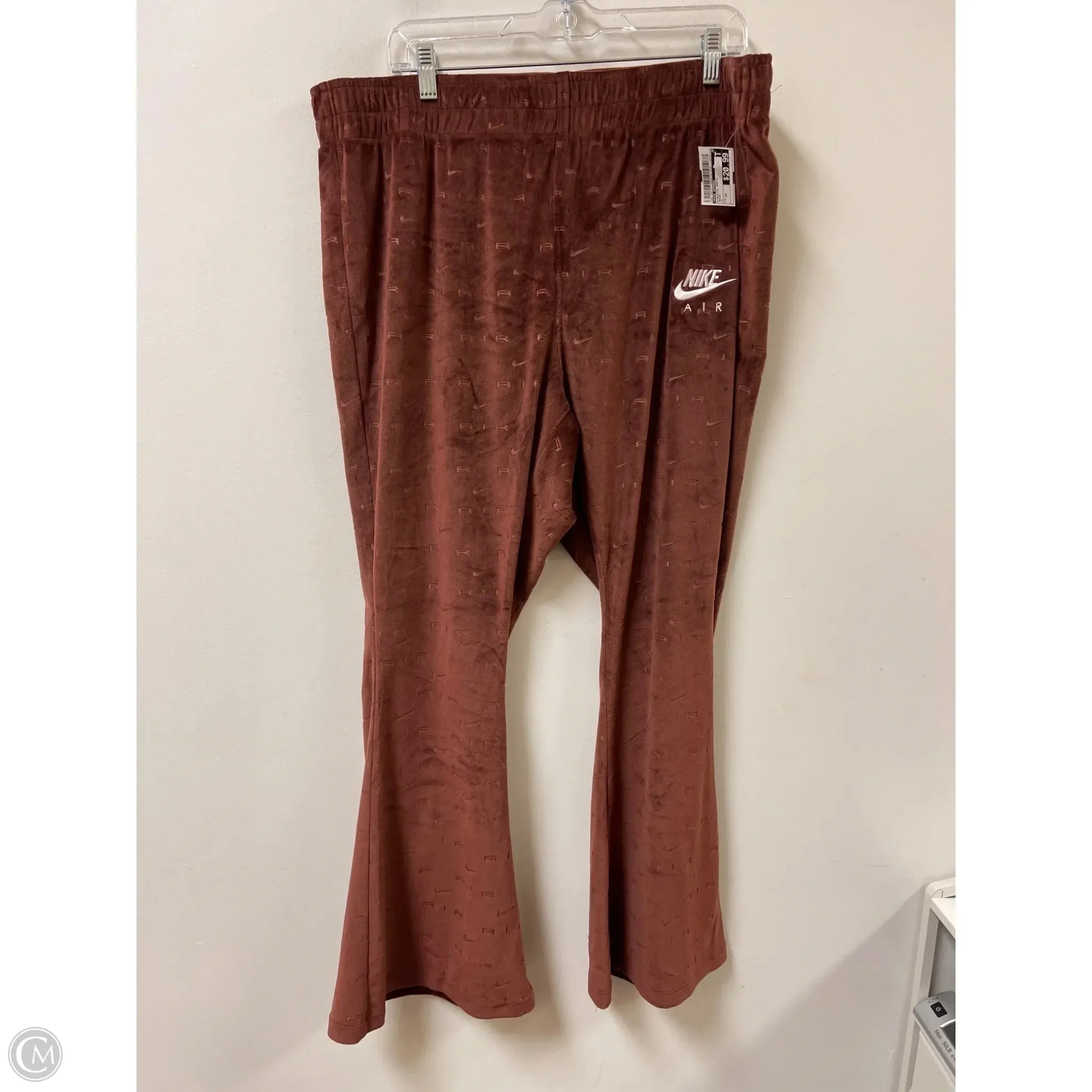 Athletic Pants By Nike Apparel In Brown, Size: 1x Gripper Waistband NonRestrictiveFit